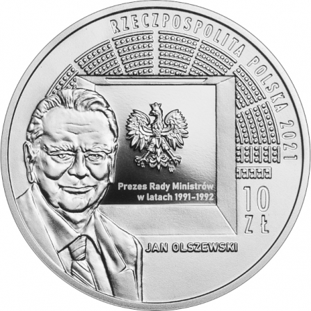 Awers monety10 zł 30-lecie pierwszych wolnych wyborów parlamentarnych