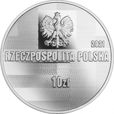 Awers monety10 zł Tadeusz Brzeski