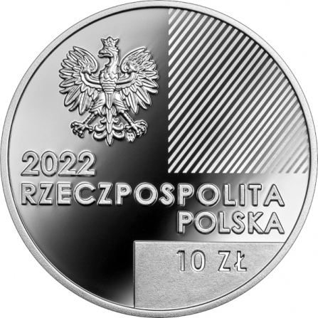 Awers monety10 zł Leon Biegeleisen