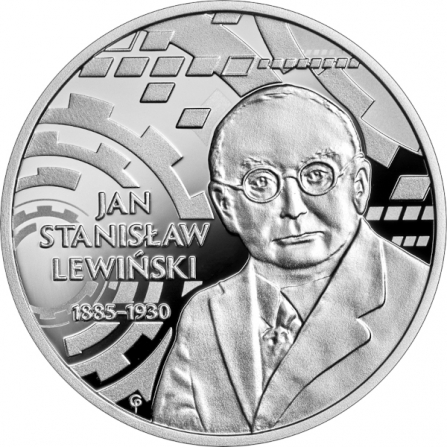 Rewers monety 10 zł Stanisław Lewiński