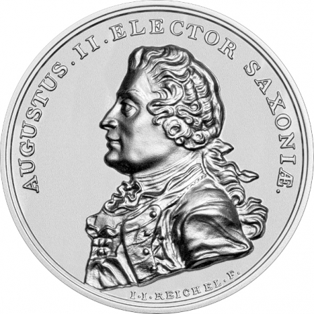 Rewers monety 50 zł August II Mocny