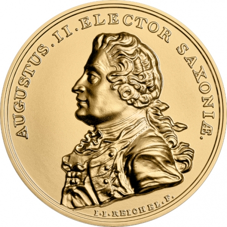 Rewers monety 500 zł August II Mocny