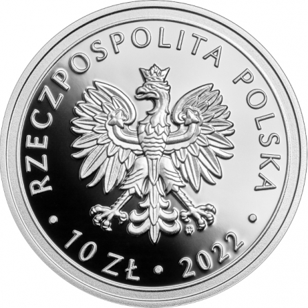 Awers monety10 zł Niemiecki obóz dla polskich dzieci w Łodzi (1942-1945)