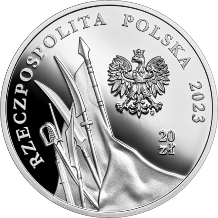 Awers monety20 zł 160. rocznica Powstania Styczniowego