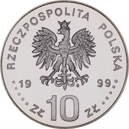 Awers monety10 zł Władysław IV Waza (1632-1648), popiersie
