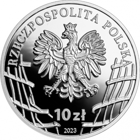 Awers monety10 zł Józef Kuraś „Ogień”