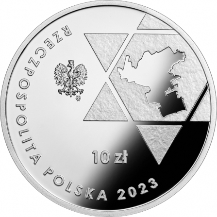 Coin obverse 10 pln 80th Anniversary of the Outbreak of the Warsaw Ghetto Uprising