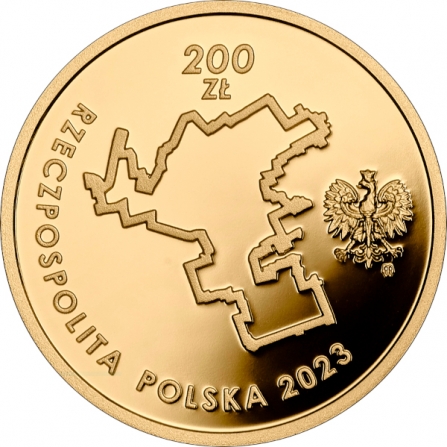 Coin obverse 200 pln 80th Anniversary of the Outbreak of the Warsaw Ghetto Uprising
