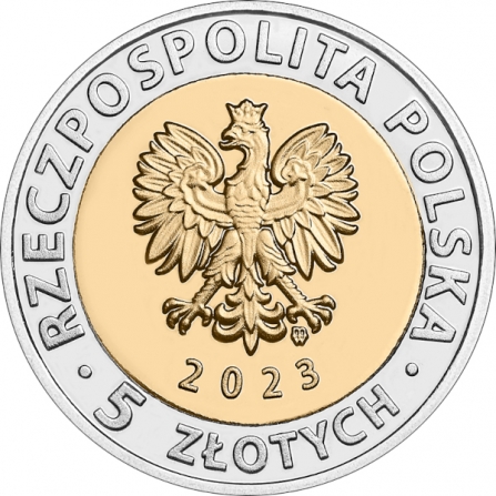 Awers monety5 zł Kanał Żeglugowy przez Mierzeję Wiślaną