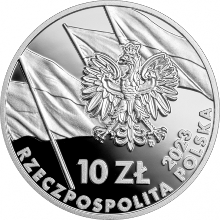 Awers monety10 zł Marsz Niepodległości