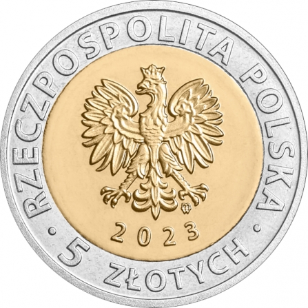 Awers monety5 zł Gościkowo-Paradyż – pocysterski zespół klasztorny