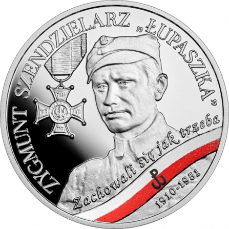 Coin reverse 10 pln Zygmunt Szendzielarz „Łupaszka”