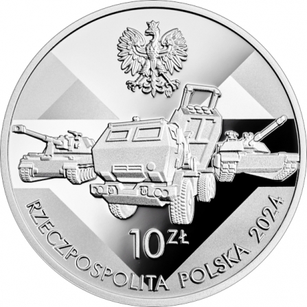 Coin obverse 10 pln 25th Anniversary of Poland’s Accession to NATO