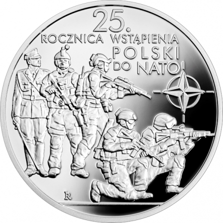 Coin reverse 10 pln 25th Anniversary of Poland’s Accession to NATO
