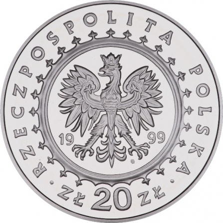Awers monety20 zł Pałac Potockich w Radzyniu Podlaskim