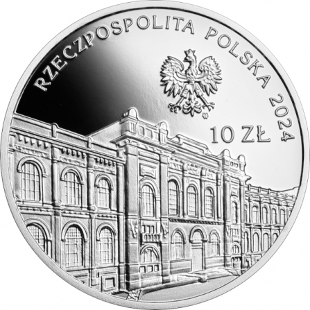 Coin obverse 10 pln 100th Anniversary of the Establishment of Bank Polski SA