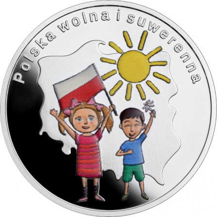 Rewers monety 10 zł Polska wolna i suwerenna