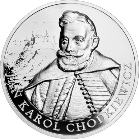 Rewers monety 10 zł Jan Karol Chodkiewicz