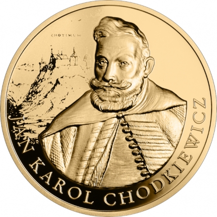 Rewers monety 500 zł Jan Karol Chodkiewicz