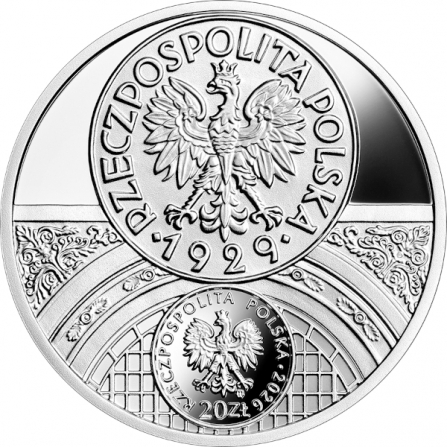 Awers monety20 zł 1 złoty II Rzeczypospolitej