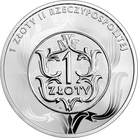 Rewers monety 20 zł 1 złoty II Rzeczypospolitej
