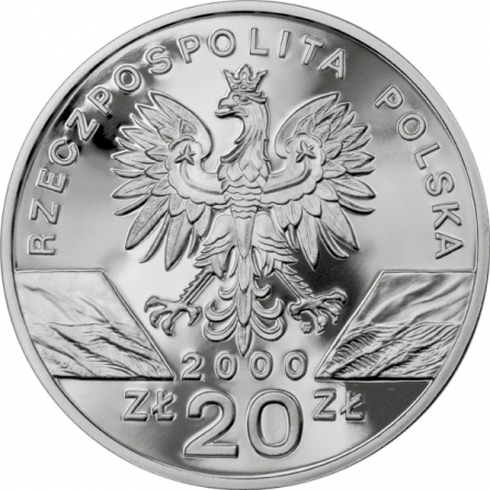 Awers monety20 zł Dudek (łac. Upupa epops)