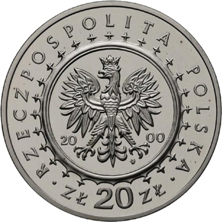 Coin obverse 20 pln Palace in Wilanów