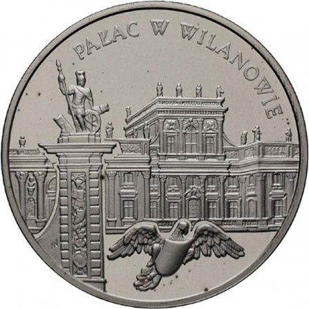 Rewers monety 20 zł Pałac w Wilanowie