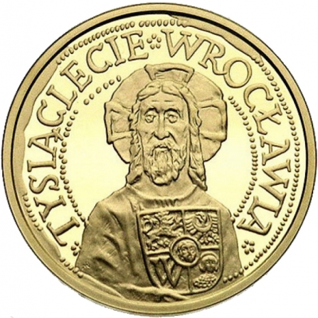 Rewers monety 200 zł 1000-lecie Wrocławia