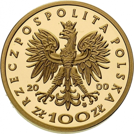 Awers monety100 zł Jan II Kazimierz (1648-1668)