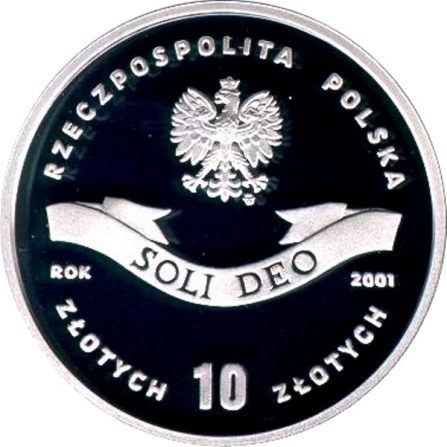 Awers monety10 zł 100. rocznica urodzin Ks. Kard. Stefana Wyszyńskiego