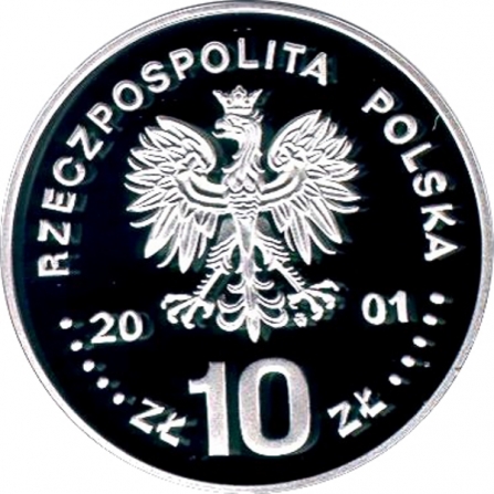 Awers monety10 zł Jan III Sobieski (1674-1696), popiersie