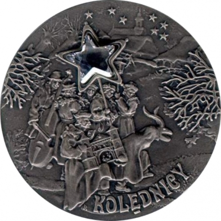 Rewers monety 20 zł Kolędnicy